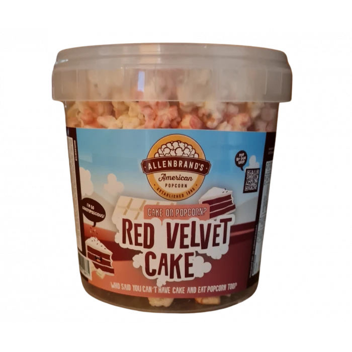 Allenbrands Gourmet Popcorn Red Velvet Cake Popcorn