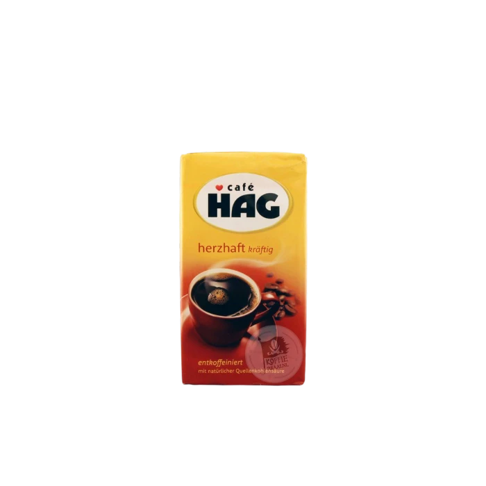 Café HAG Herzhaft Kraftig Koffie CAFEÏNEVRIJ 500 G.
